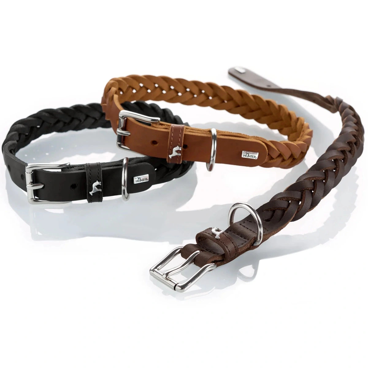 Hunter Solid Education Special Halsbånd 45 Cognac